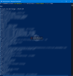 Liste des applications installées sous Windows 10 en utilisant « PowerShell »