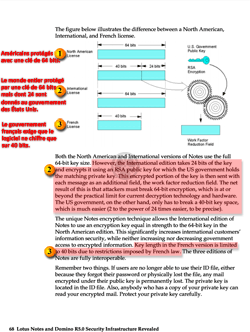 Guide écrit par IBM sur les infrastructures de sécurité de Lotus Notes et Lotus Domino - Clé de chiffrement tronquée ou partiellement révélée à la NSA - Notes Version 5.0 - mai 1999