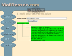 MailTester (mailtester.com) Validateur d'adresse Email — cette adresse courriel existe