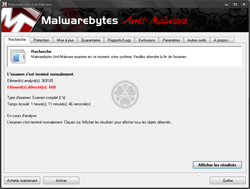 Malwarebytes Anti-Malware (MBAM) sur une machine infectée - 1