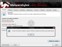 Malwarebytes Anti-Malware (MBAM) sur une machine infectée - 2