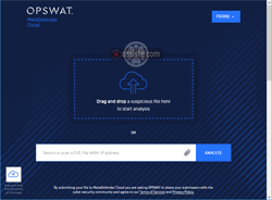 MetaDefender Cloud (opswat.com) Antivirus multimoteurs gratuits en ligne