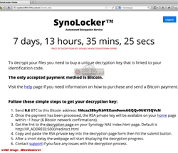 Décrypter/déchiffrer gratuitement le ransomware/cryptoware SynoLocker