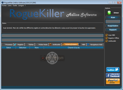 RogueKiller - Onglet Fichiers