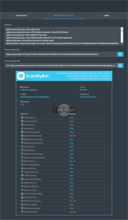 ScanMyBin (scanmybin.net) Antivirus multimoteurs gratuits en ligne