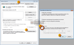 Supprimer le paramétrage d'un proxy dans Internet Explorer