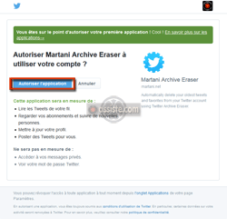 Twitter Archive Eraser - Supprimer des tweets présents sur la timeline Twitter