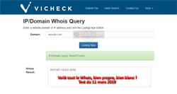 ViCheck whois (vicheck.com) Whois - Domain name search - recherches Whois