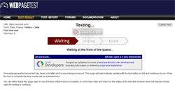 WebPageTest (webpagetest.org) Analyse de la vitesse de chargement d'une page Web