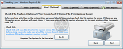 Windows Repair (All In One) - Etape 2 recommandée (CHKDSK)