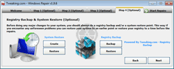 Windows Repair (All In One) - Etape 4 recommandée (Point de reprise et sauvegarde du registre)