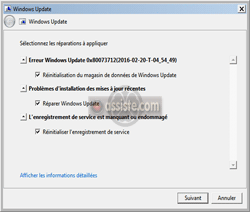 Windows Update Diagnostic diagcab (Réparation de Windows Update)