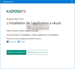 Kaspersky Free Antivirus - Redémarrage
